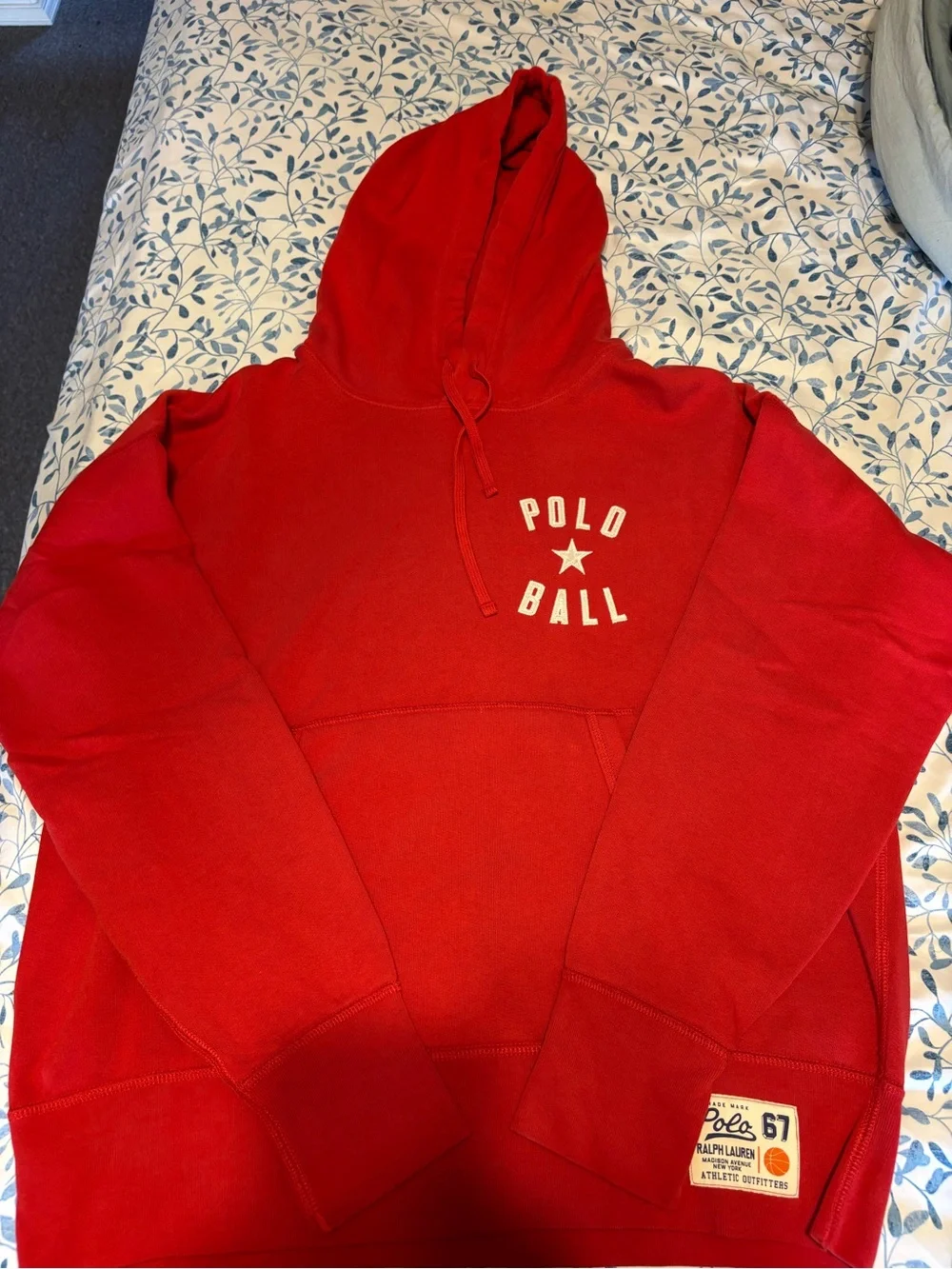 Polo Ralph Lauren Polo Ball Star Embroidered Hoodie Men’s M Vintage Fit